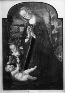 Madonna Adoring the Child by Jacopo da Sellaio