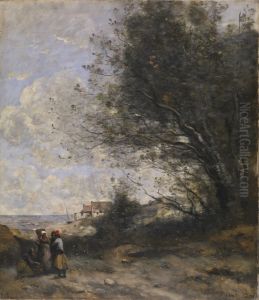 The Fisherman's Cottage by Jean-Baptiste Camille Corot