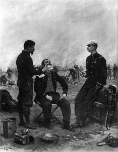 The Camp Barber by Edouard Detaille