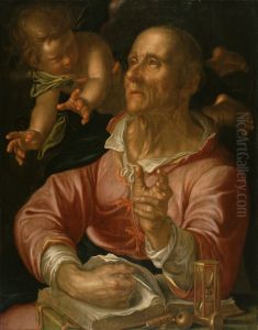 Saint Matthew by Joachim Wtewael (Uytewael)