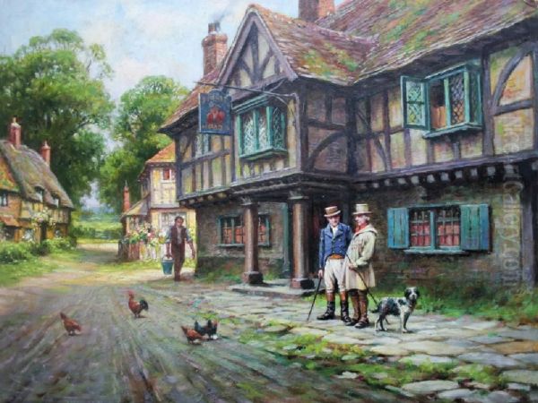 Village Street Scenes, Period Interiors, Cavaliers, Mail Coaches,tintern Abbey, Harvest Scene Etc. - view 1