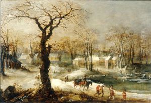 Winter Landscape by Joos de Momper the Younger