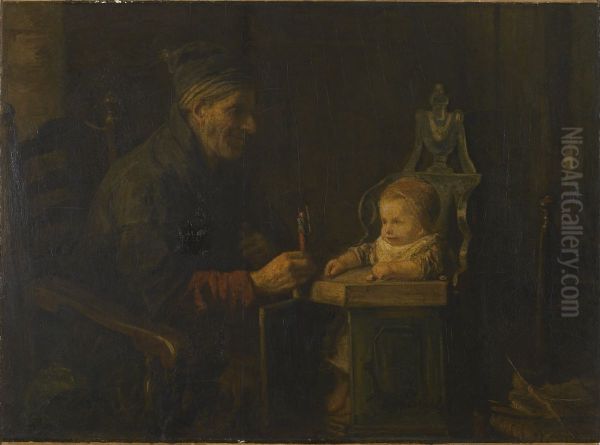 Old Man and Baby - view 1