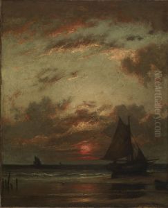 Sunset on the Coast by Jules Dupre