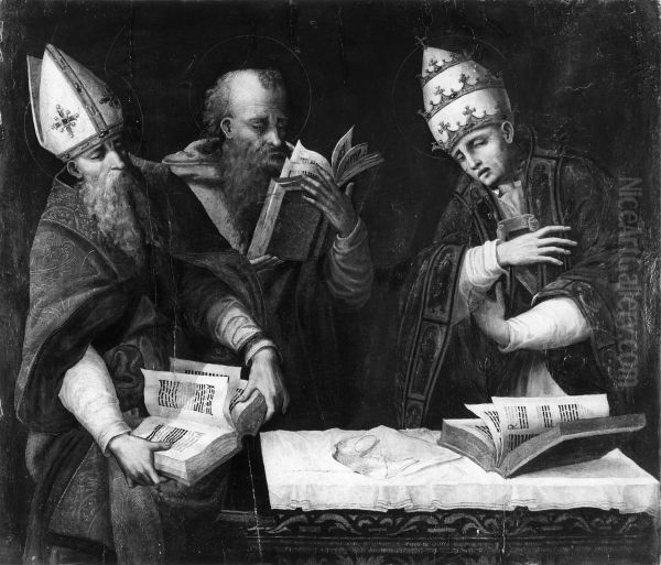 Saints Augustine, Jerome and Gregory the Great - view 1