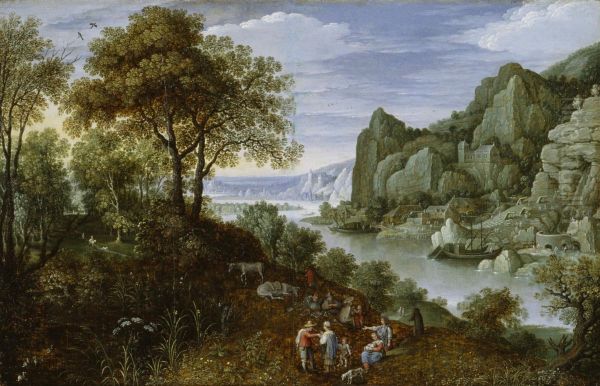 Mining Operations along a River - view 1