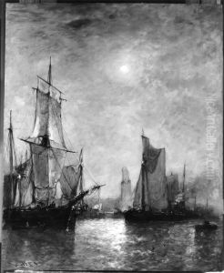 Moonlight In Holland by Paul Jean Clays