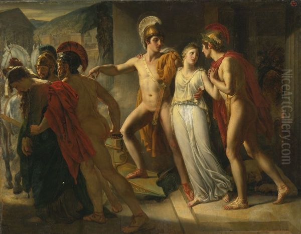 Castor and Pollux rescuing Helen - view 1