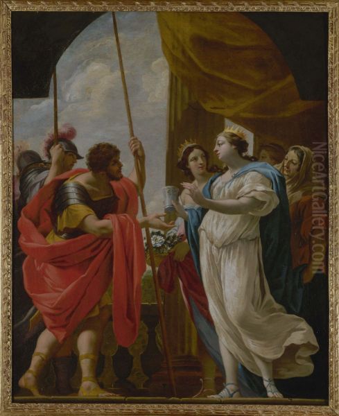 Helene offrant a Menelas la potion de la reine Polydamne - view 1
