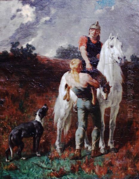 Gauls return from the hunt - view 1