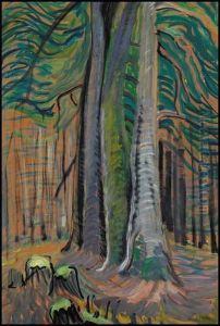 Trees In The Wind Circle by Emily M. Carr