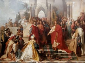 The Court of Emperor Frederick II in Palermo by Arthur von Ramberg