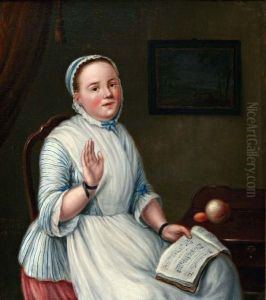 Jonge Vrouw Met Zangboek by Hendrik Carr