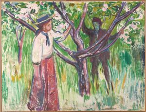 Adam and Eve by Edvard Munch