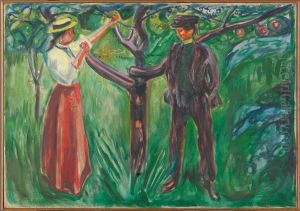 Adam and Eve by Edvard Munch