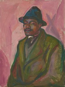 Abdul Karim in Green Coat by Edvard Munch