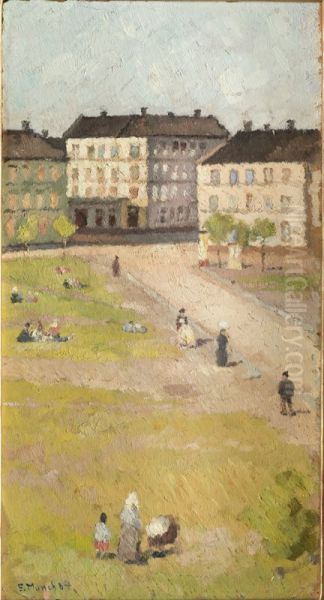 Afternoon at Olaf Rye's Square - view 1