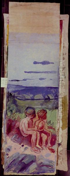 Two Seated Children - view 1