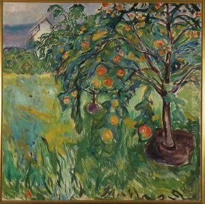 Apple Tree by the Studio by Edvard Munch