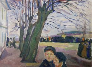 Auction at Grimsrod by Edvard Munch