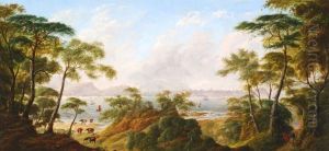 View Of Edinburgh From The Fife Coast by H.E.S. Carr