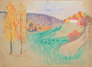 Autumn Landscape by Edvard Munch