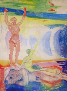 Awakening Men in Lightstream by Edvard Munch