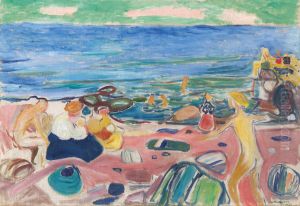 Bathing Scene from Asgardstrand by Edvard Munch
