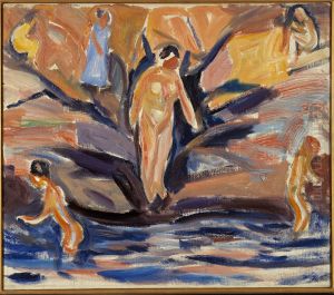 Bathing Women and Children by Edvard Munch