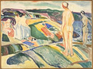 Bathing Women on Rocks by Edvard Munch