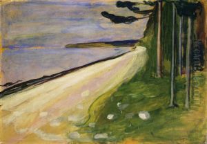 Beach in Asgardstrand by Edvard Munch
