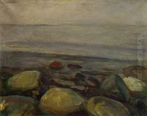 Beach Landscape from Asgardstrand by Edvard Munch