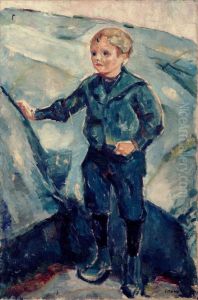 Boy in Blue by Edvard Munch