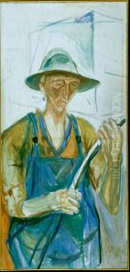 Building Worker by Edvard Munch