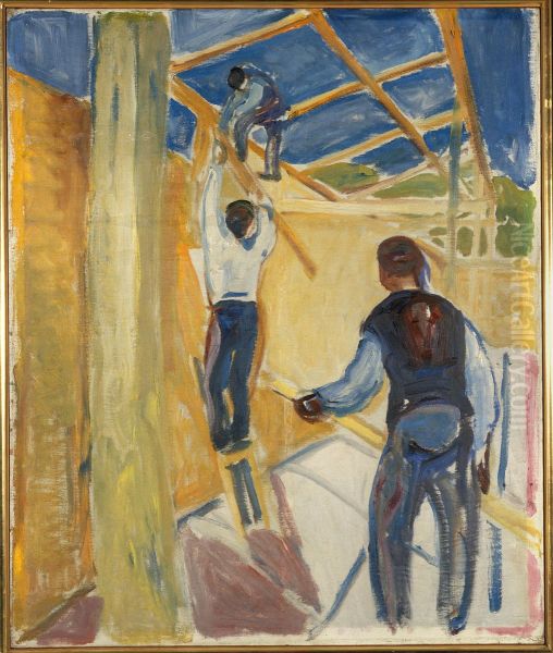 Building Workers in the Studio - view 1