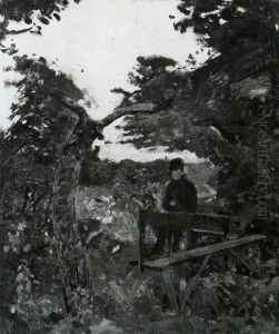 By the Garden Table by Edvard Munch