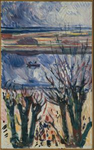 Canal in Warnemunde by Edvard Munch