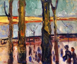 Canal in Warnemunde by Edvard Munch