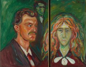 Caricature Portrait of Tulla Larsen by Edvard Munch