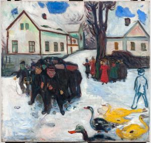Children and Ducks by Edvard Munch
