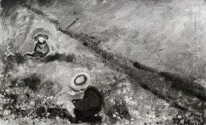 Children in a Flowery Meadow by Edvard Munch