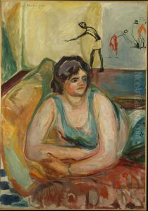 Woman Lying Down by Edvard Munch