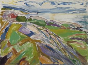 Coastal Landscape at Hvitsten by Edvard Munch