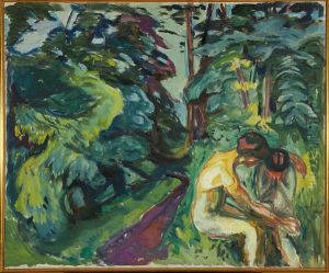 Consolation in the Forest by Edvard Munch
