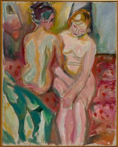 Conversation by Edvard Munch