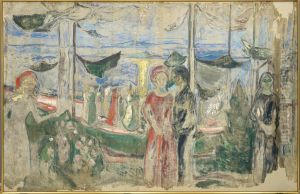 Dance on the Beach by Edvard Munch