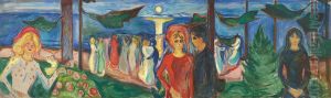 Dance on the Beach (The Linde Frieze) by Edvard Munch