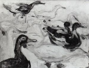 Ducks in Snow