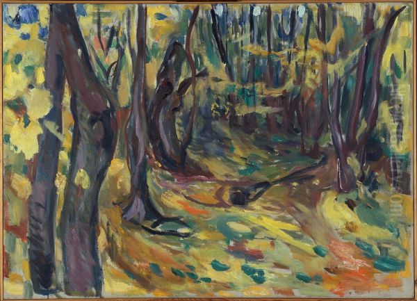 Elm Forest in Autumn - view 1