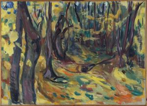 Elm Forest in Autumn by Edvard Munch